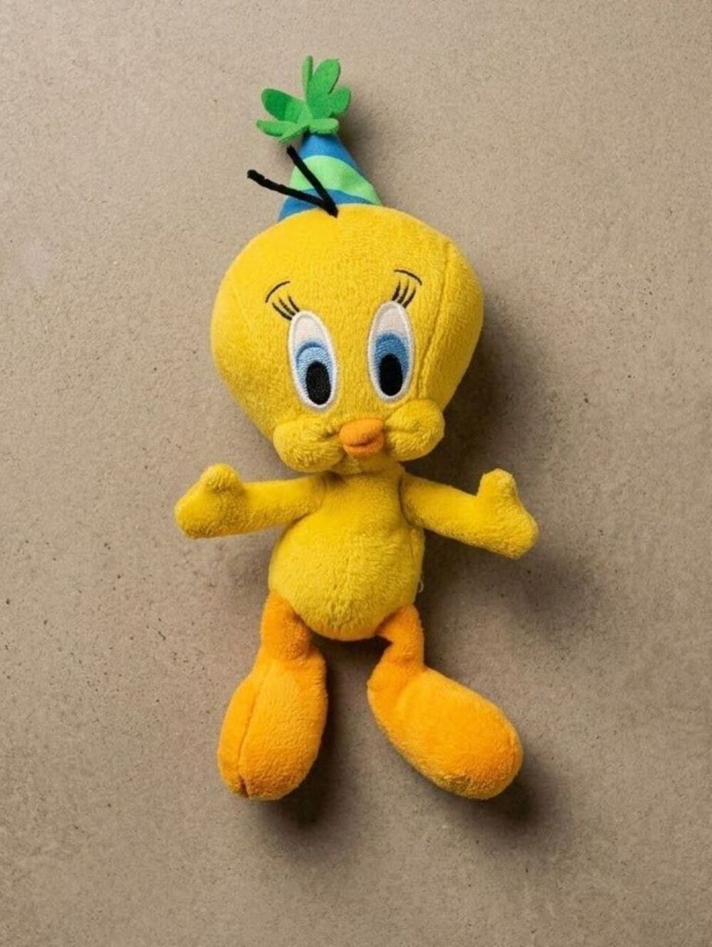 Vintage Tweety Bird Plush Looney Tunes Party Hat 90s Nostalgia Kidcore Toy